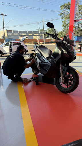 Atendimento a moto na TecLub Engenheiro Coelho